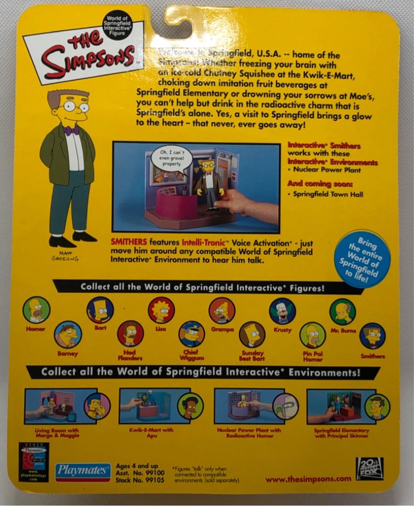 Smithers - Playmates (The Simpsons) (World of Springfield: Simpsons) action figure collectible - Main Image 2