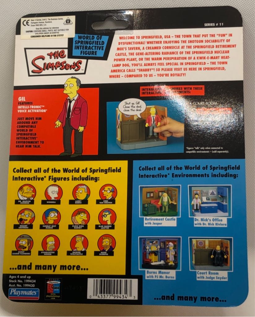 (S.11) Gil - Playmates (The Simpsons) (Simpsons) action figure collectible - Main Image 2
