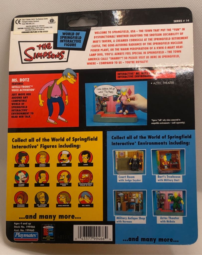 Ms. Botz - Playmates (The Simpsons) (World of Springfield: Simpsons) action figure collectible - Main Image 2