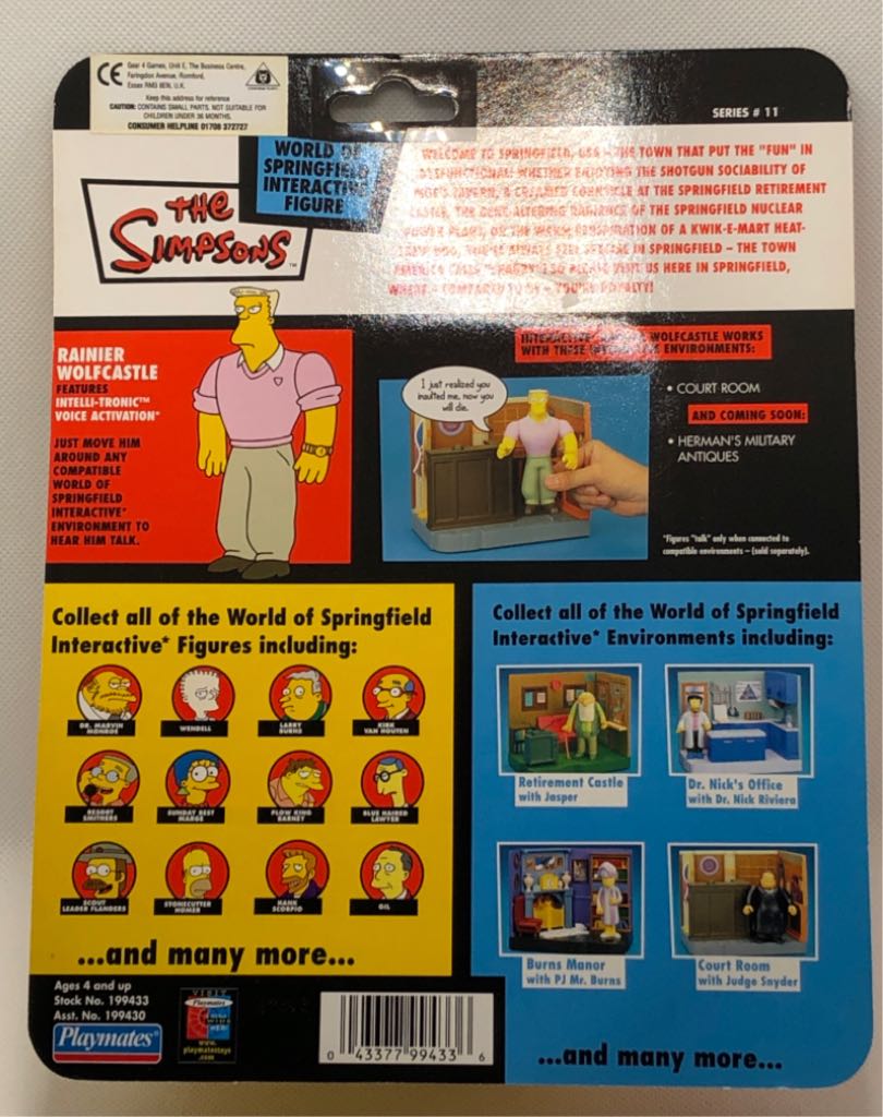Rainier Wolfcastle - Playmates (The Simpsons) (World of Springfield: Simpsons) action figure collectible - Main Image 2