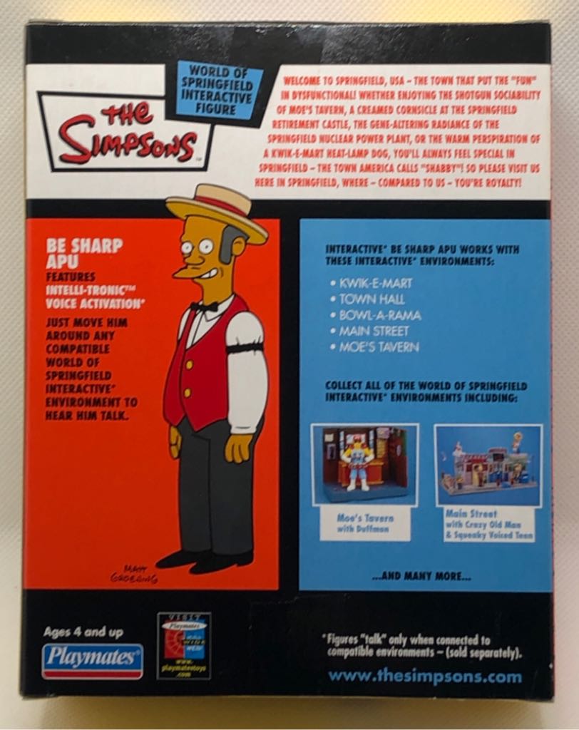 The Simpsons - WOS - Be Sharp Apu - Playmates (The Simpsons) (The Simpsons) action figure collectible - Main Image 2