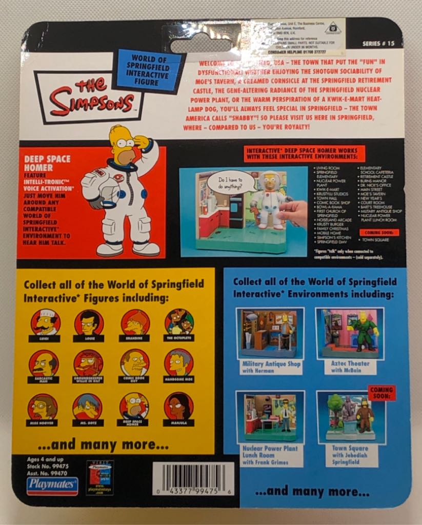 Deep Space Homer - Playmates (The Simpsons) (World of Springfield: Simpsons) action figure collectible - Main Image 2