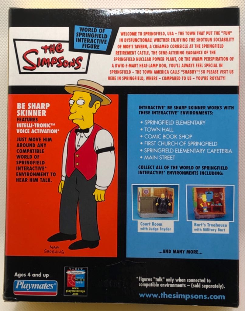The Simpsons - WOS - Be Sharp Skinner - Playmates (The Simpsons) (The Simpsons) action figure collectible - Main Image 2
