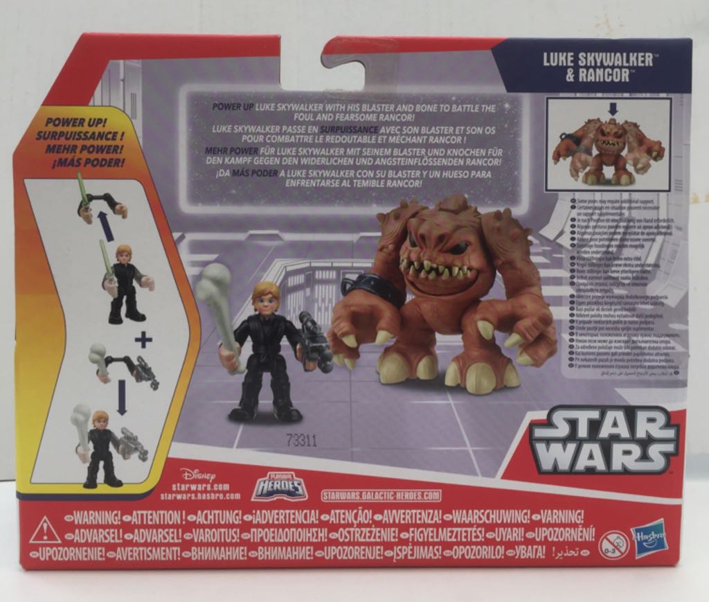 Luke Skywalker & Rancor - Hasbro (Star Wars Galaxy Heroes) (Star Wars) action figure collectible - Main Image 2