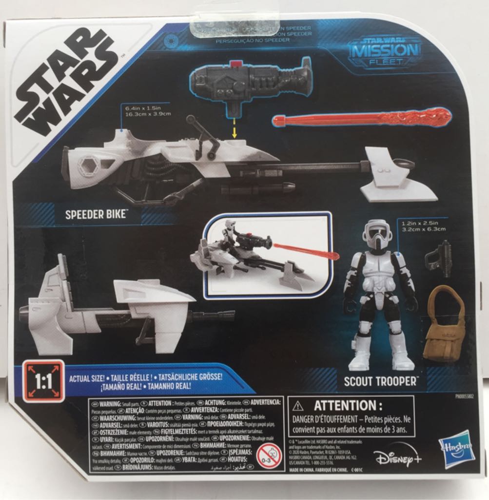 Scout Trooper & Speeder Bike - Hasbro (Star Wars Mission Fleet) (Star Wars) action figure collectible - Main Image 2