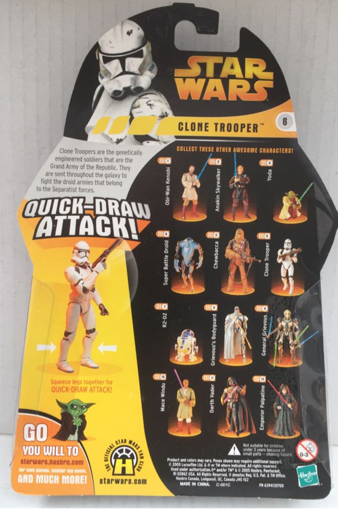 Clone Trooper (Quick Draw Attack) - Hasbro (Star Wars Revenge Of The Sith) (Star Wars) action figure collectible - Main Image 2