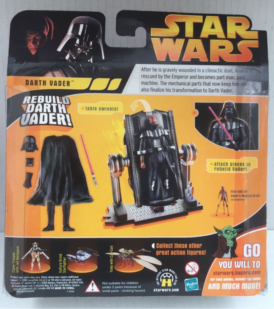 Darth Vader (Rebuild) - Hasbro (Star Wars Revenge Of The Sith) (Star Wars) action figure collectible - Main Image 2