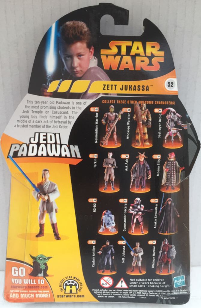 Zett Jukasss (Jedi Padawan) - Hasbro (Star Wars Revenge Of The Sith) (Star Wars) action figure collectible - Main Image 2
