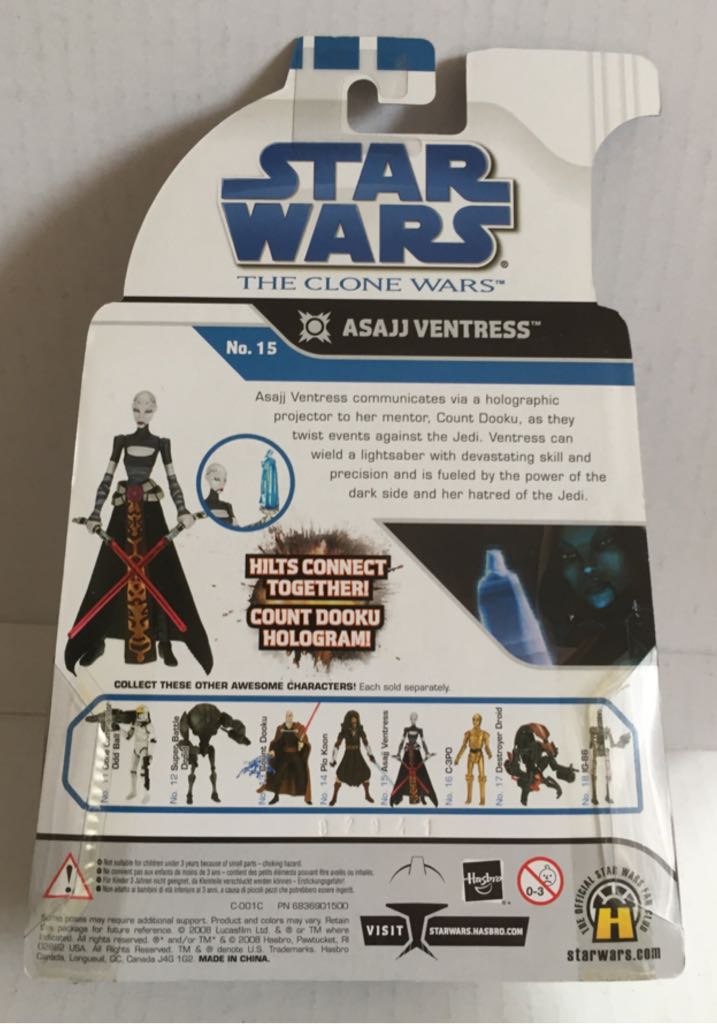 Asaji Ventress - Hasbro (Star Wars The Clone Wars 2008) (Star Wars) action figure collectible - Main Image 2