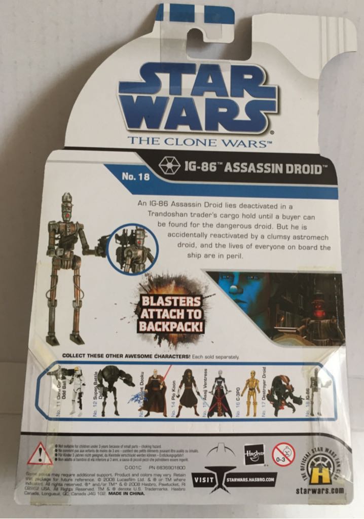 IG-86 (Assassin Droid) - Hasbro (Star Wars The Clone Wars 2008) (Star Wars) action figure collectible - Main Image 2