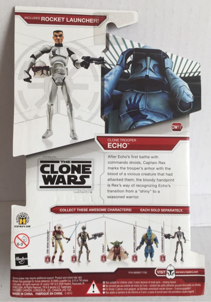 Clone Trooper Echo - Hasbro (Star Wars The Clone Wars 2009) (Star Wars) action figure collectible - Main Image 2