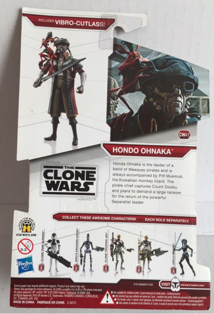 Hondo Ohnaka - Hasbro (Star Wars The Clone Wars 2009) (Star Wars) action figure collectible - Main Image 2
