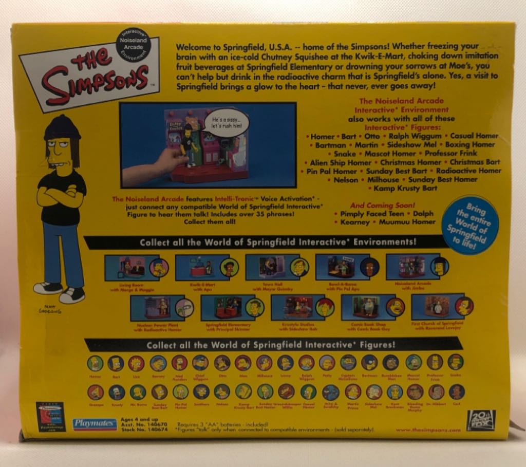 The Simpsons - WOS - Jimbo Jones with Noiseland Arcade - Playmates (The Simpsons) (World of Springfield: Simpsons) action figure collectible - Main Image 2