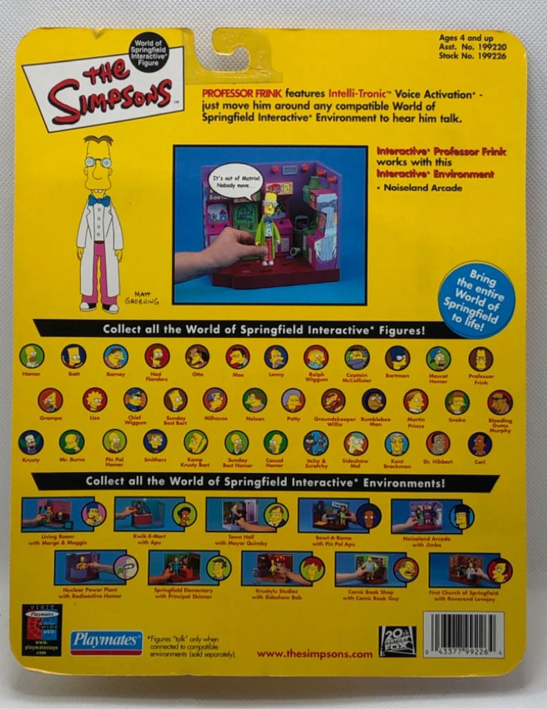 (S.6) Professor Frink - Playmates (The Simpsons) (The Simpsons) action figure collectible - Main Image 2