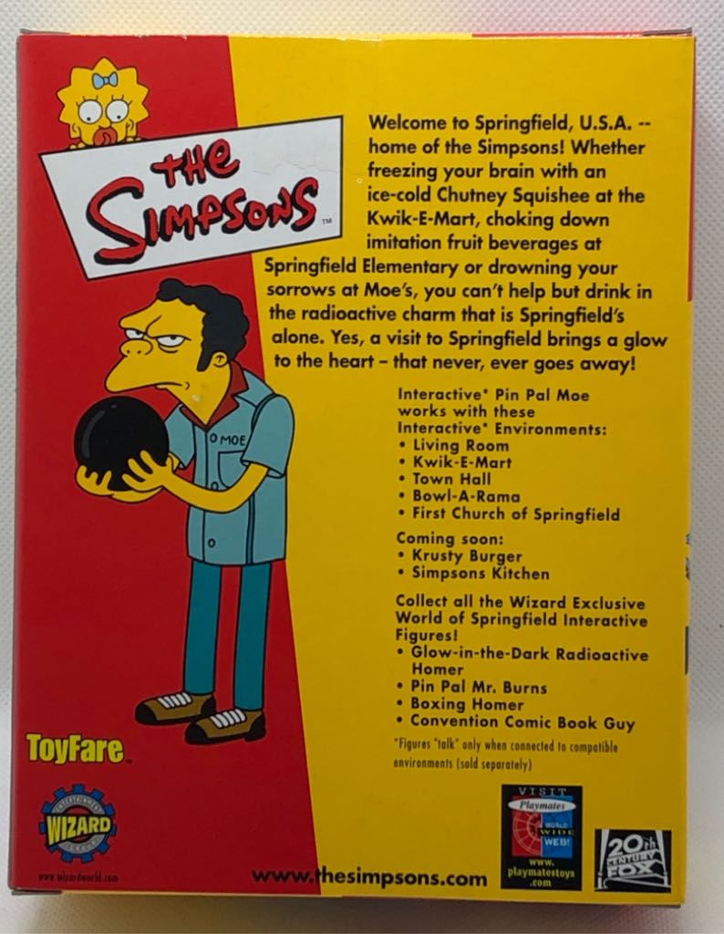 Pin Pal Moe - Playmates (The Simpsons) (World of Springfield: Simpsons) action figure collectible - Main Image 2