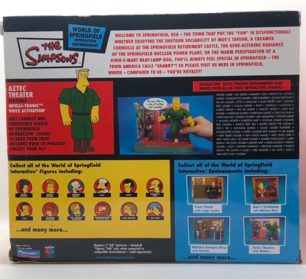 McBain with Aztec Theater - Playmates (The Simpsons) (World of Springfield: Simpsons) action figure collectible - Main Image 2