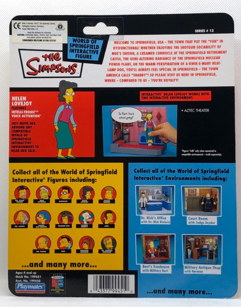 The Simpsons - WOS - Helen Lovejoy - Playmates (The Simpsons) (World of Springfield: Simpsons) action figure collectible - Main Image 2