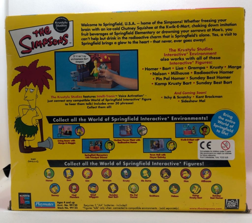 Sideshow Bob with Krustylu Studio - Playmates (The Simpsons) (World of Springfield: Simpsons) action figure collectible - Main Image 2