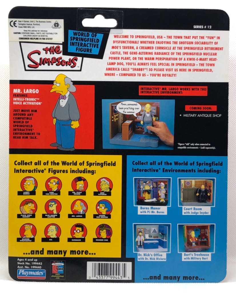 Mr. Largo - Playmates (The Simpsons) (World of Springfield: Simpsons) action figure collectible - Main Image 2