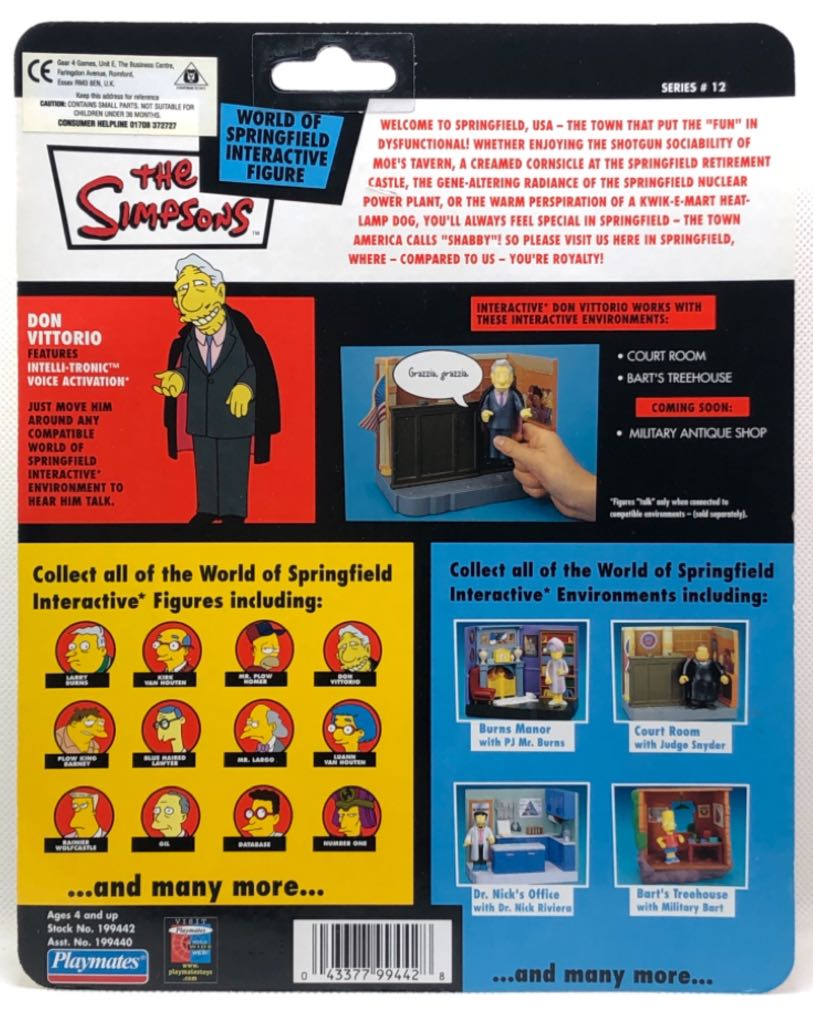 Don Vittorio - Playmates (The Simpsons) (World of Springfield: Simpsons) action figure collectible - Main Image 2
