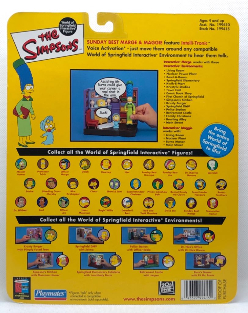 Sunday Best Marge & Maggie - Playmates (The Simpsons) (World of Springfield: Simpsons) action figure collectible - Main Image 2