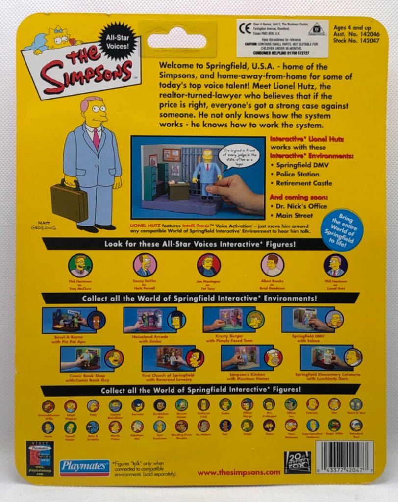 (A.S.V) Lional Hutz - Playmates (The Simpsons) (The Simpsons) action figure collectible - Main Image 2