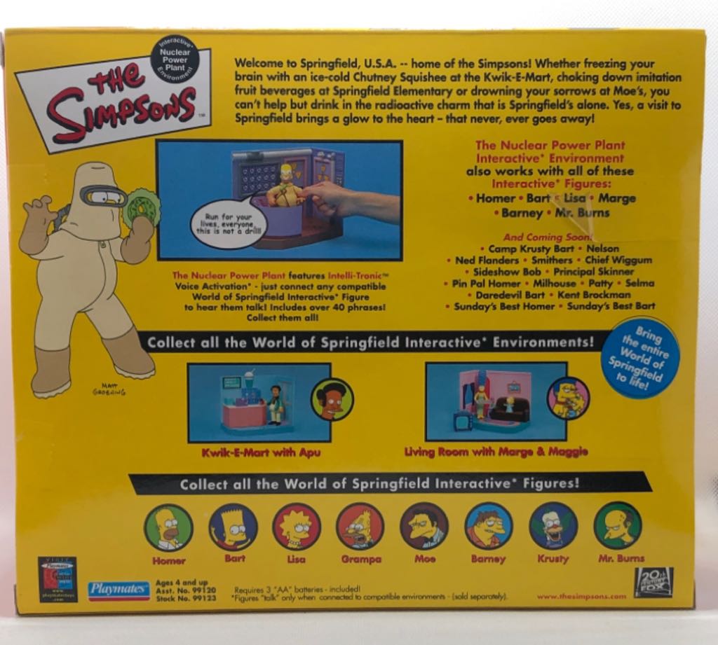 Radioactive Homer with Nuclear Power Plant - Playmates (The Simpsons) (World of Springfield: Simpsons) action figure collectible - Main Image 2