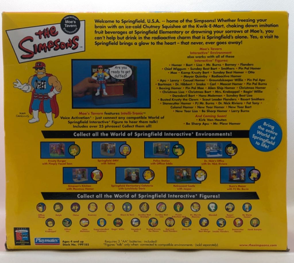 (E) Moe’s Tavern (Duffman) - Playmates (The Simpsons) (The Simpsons) action figure collectible - Main Image 2