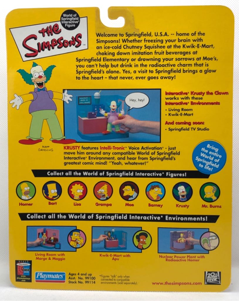 Krusty The Clown - Playmates (The Simpsons) (World of Springfield: Simpsons) action figure collectible - Main Image 2