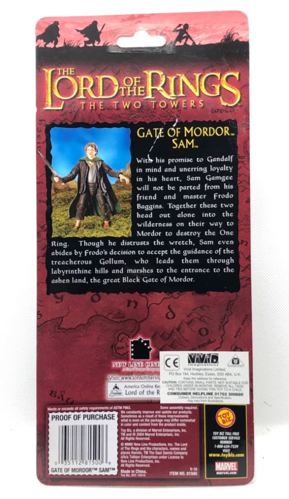 Sam (Gate Of Mordor) - TOYBIZ (Lord Of The Rings) (Lord Of The Rings) action figure collectible - Main Image 2
