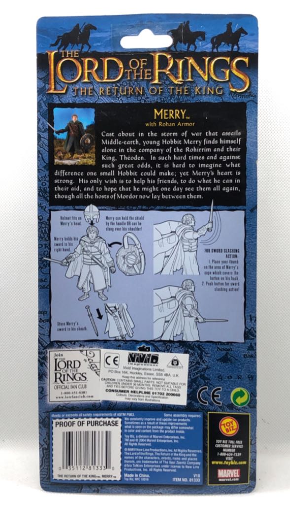 Merry (Rohan Armor) - TOYBIZ (Lord Of The Rings) (Lord Of The Rings) action figure collectible - Main Image 2