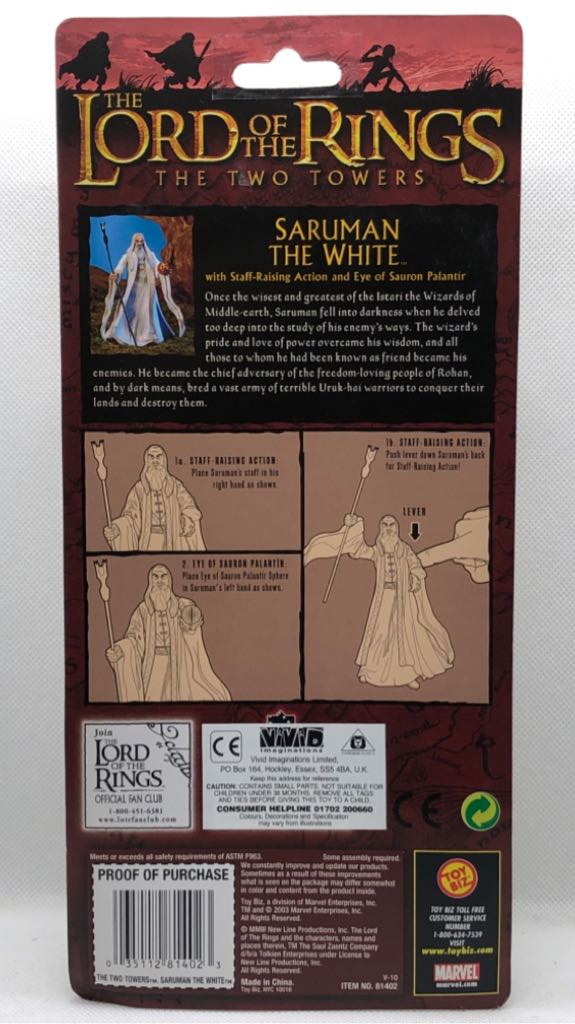 LOTR ToyBiz: Saruman - Toybiz (Lord Of The Rings) action figure collectible - Main Image 2