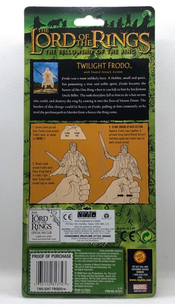 Frodo (Twilight) - TOYBIZ (Lord Of The Rings) (Lord Of The Rings) action figure collectible - Main Image 2