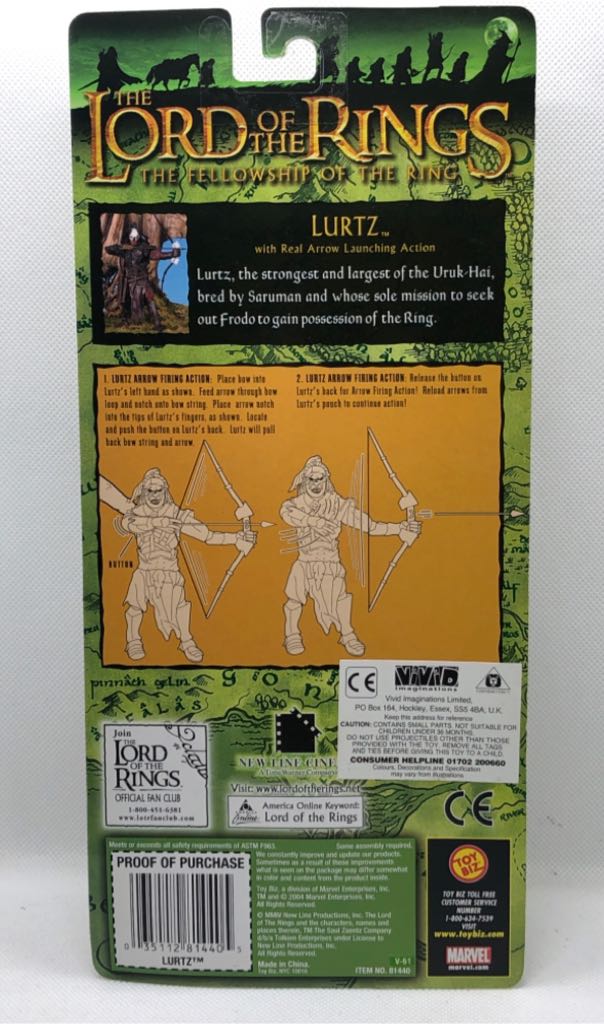 Lurtz (Arrow Launching Action) - TOYBIZ (Lord Of The Rings) (Lord Of The Rings) action figure collectible - Main Image 2