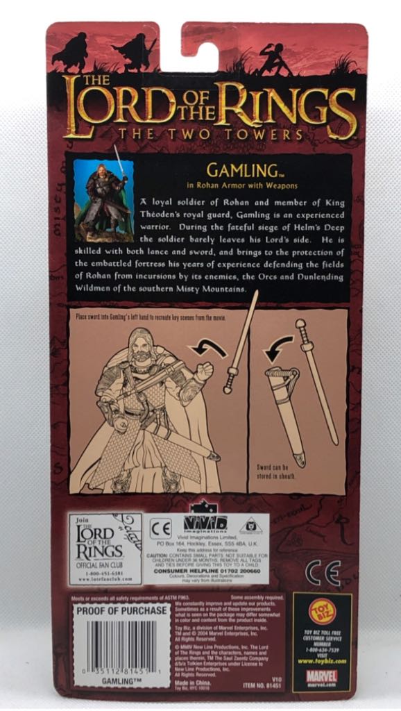 Gamling (Rohan Armor) - TOYBIZ (Lord Of The Rings) (Lord Of The Rings) action figure collectible - Main Image 2