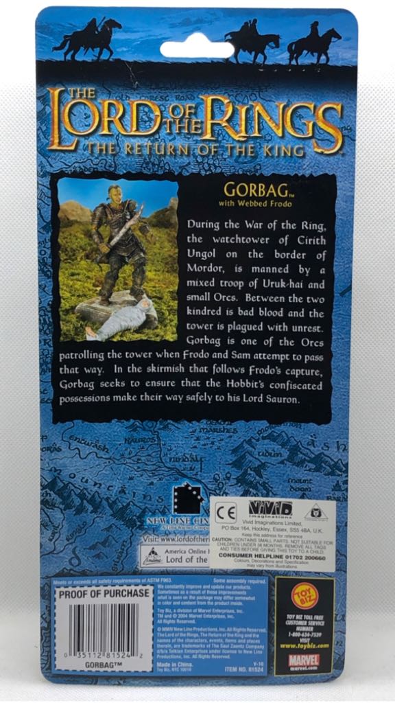 Gorbag (Webbed Frodo) - TOYBIZ (Lord Of The Rings) (Lord Of The Rings) action figure collectible - Main Image 2