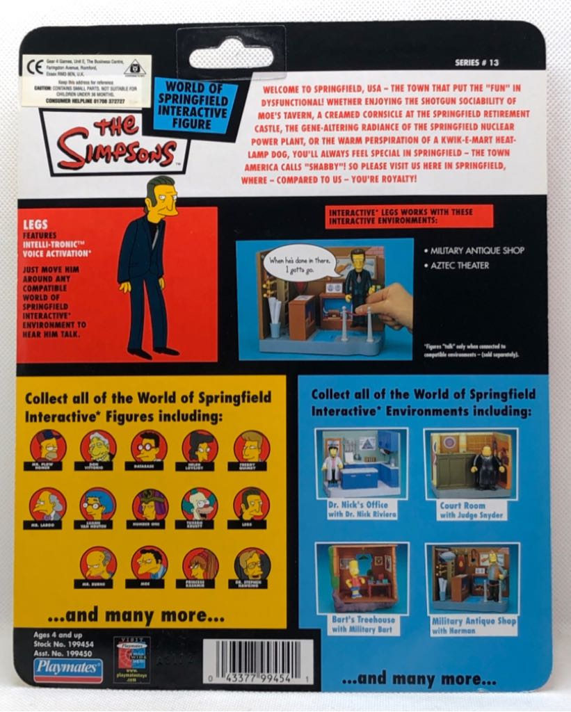 (S.14) Legs - Playmates (The Simpsons) (The Simpsons) action figure collectible - Main Image 2