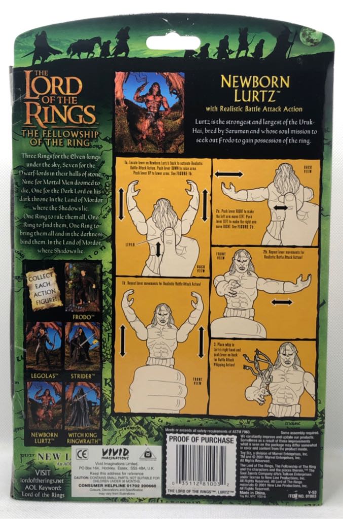 Lurtz (Newborn) - TOYBIZ (Lord Of The Rings) (Lord Of The Rings) action figure collectible - Main Image 2