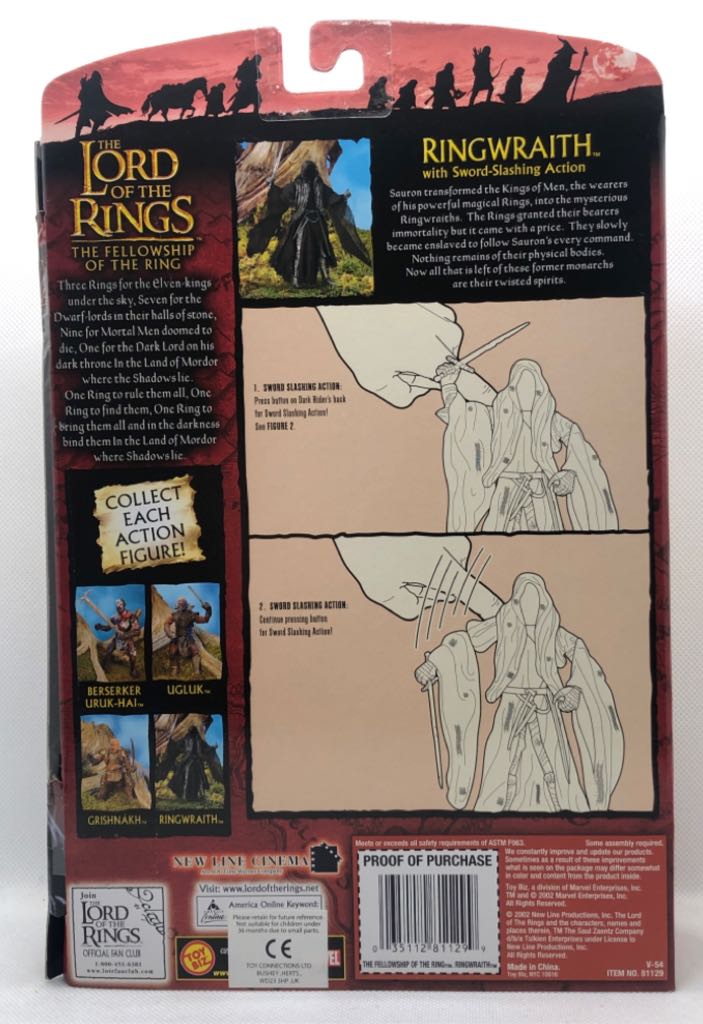 Ringwraith (Sword Slashing) - TOYBIZ (Lord Of The Rings) (Lord Of The Rings) action figure collectible - Main Image 2