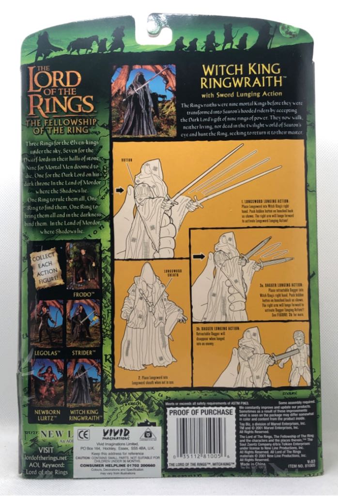 Witch King Ringwraith - TOYBIZ (Lord Of The Rings) (Lord Of The Rings) action figure collectible - Main Image 2