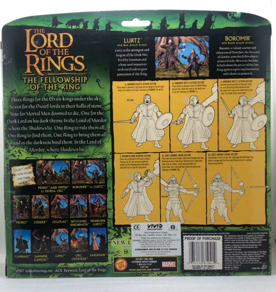 Boromir & Lurtz - TOYBIZ (Lord Of The Rings) (Lord Of The Rings) action figure collectible - Main Image 2