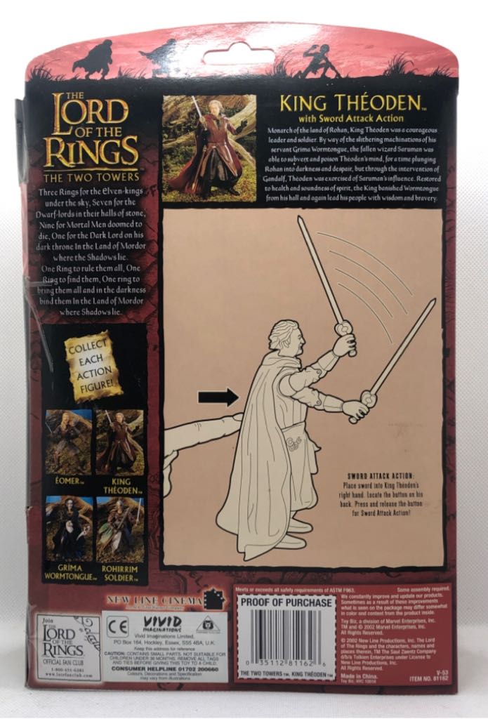 King Theoden (Sword Attack) - TOYBIZ (Lord Of The Rings) (Lord Of The Rings) action figure collectible - Main Image 2