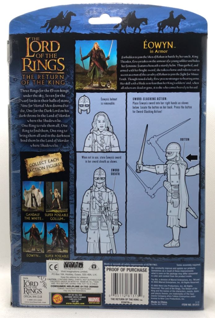 Eowyn (Armor) - TOYBIZ (Lord Of The Rings) (Lord Of The Rings) action figure collectible - Main Image 2