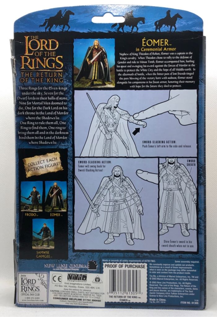 Eomer (Ceremonial Armor) - TOYBIZ (Lord Of The Rings) (Lord Of The Rings) action figure collectible - Main Image 2