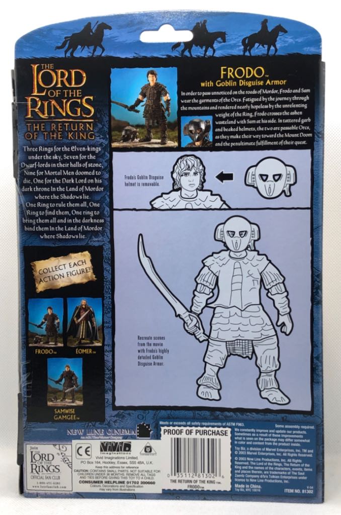 Frodo (Goblin Disguise Armor) - TOYBIZ (Lord Of The Rings) (Lord Of The Rings) action figure collectible - Main Image 2