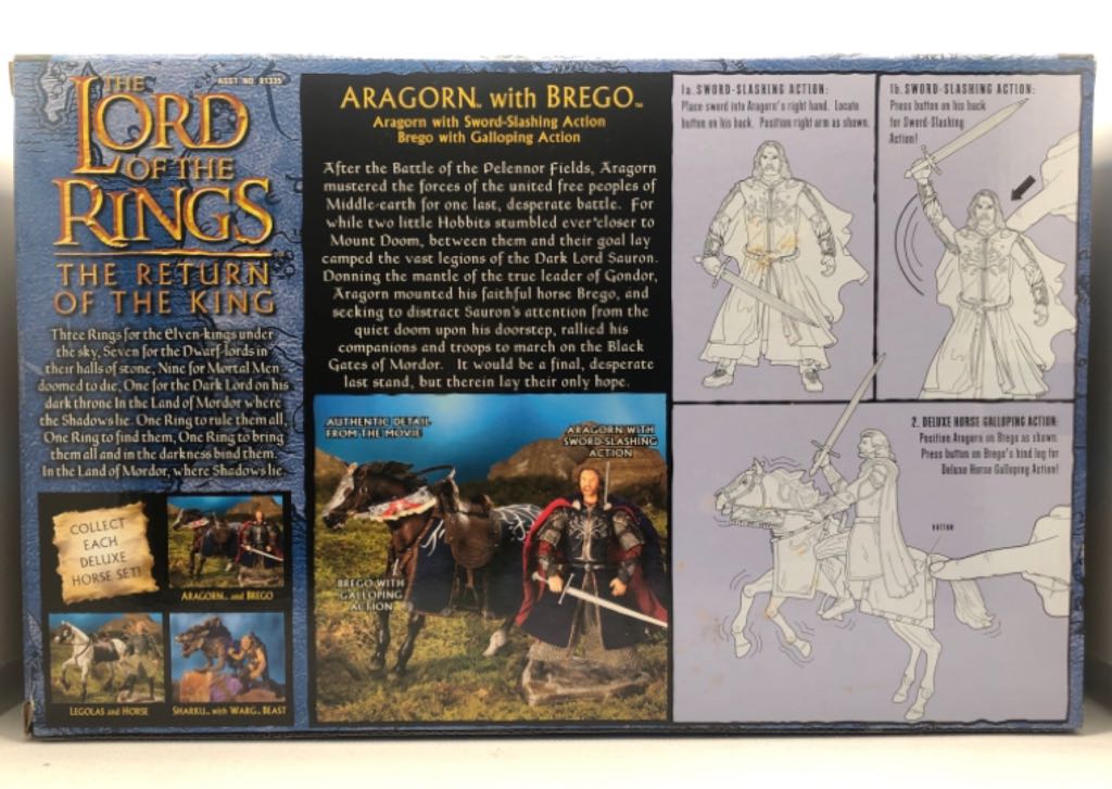 (B) Aragorn (Brego) - TOYBIZ (Lord Of The Rings) (Lord Of The Rings) action figure collectible - Main Image 2