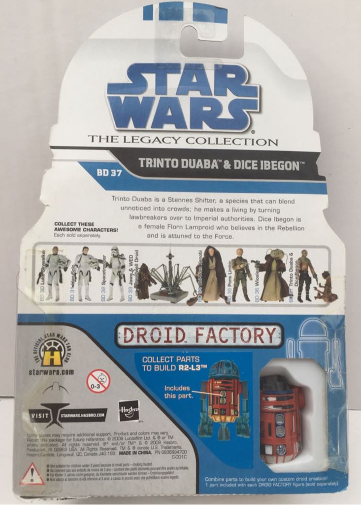 Trinto Duaba & Dice Ibegon - Hasbro (Star Wars The Legacy Collection) (Star Wars) action figure collectible - Main Image 2