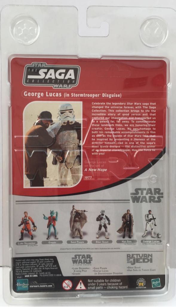 George Lucas (Stormtrooper Desguise) - Hasbro (Star Wars Vintage Style Card) (Star Wars) action figure collectible - Main Image 2