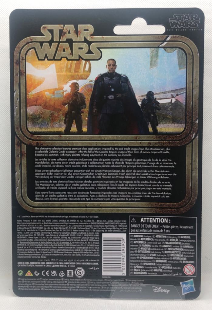 Moff Gideon - Hasbro (Star Wars Black 6” Credit Collection) (Star Wars) action figure collectible - Main Image 2