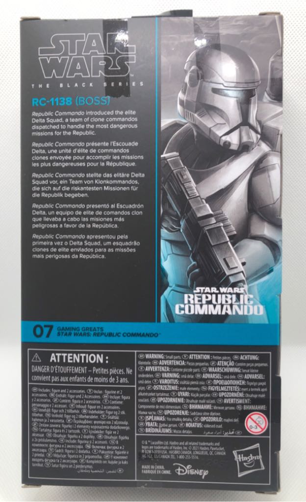 RC-1138 (BOSS) - Hasbro (Star Wars Black 6”) (Star Wars Black 6 inch) action figure collectible - Main Image 2